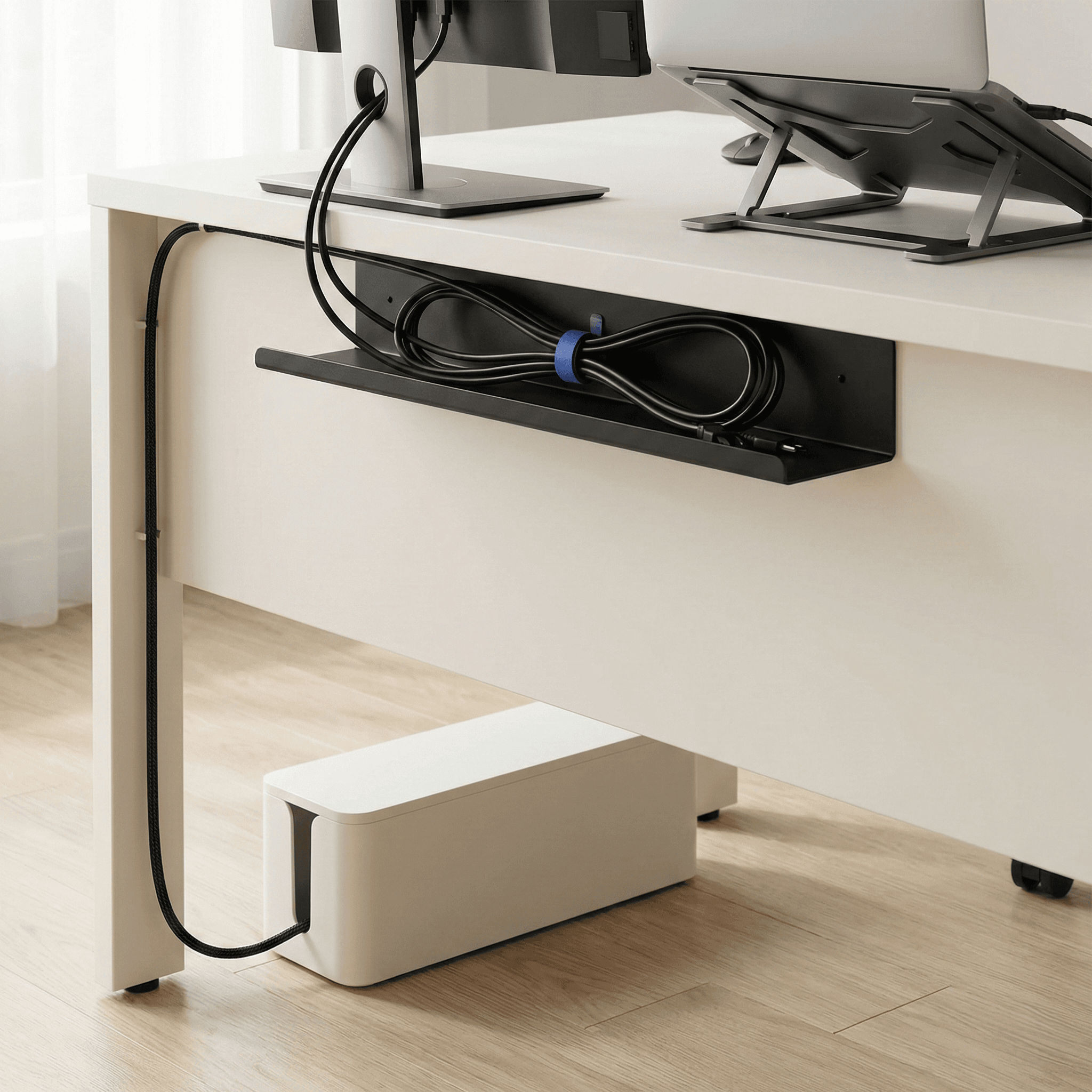 Pro kit under-desk cable management