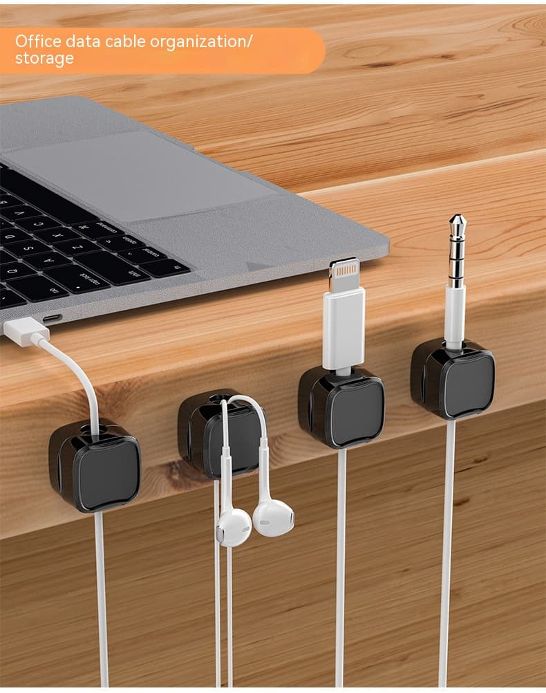 Magnetic Cable Clip Under Desk Cable Management Adjustable Cord Holder Wire Organizer And Cable Management Wire Keeper thumbnail 17