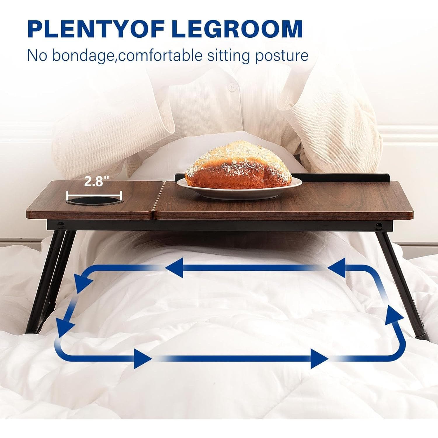 Adjustable Laptop Desk,Bed Computer Desk, Foldable Study Desk, Bedroom, Children's Adjustable Table, Small Coffee Table, Dining Table, Adjustable Solid Wood Writing Desk thumbnail 6