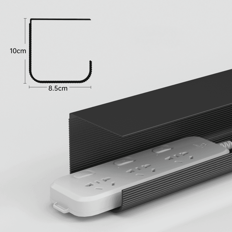Computer Desk Bottom Cable Management Rack Storage Slot thumbnail 5