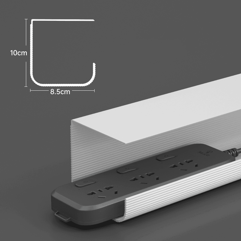 Computer Desk Bottom Cable Management Rack Storage Slot thumbnail 7