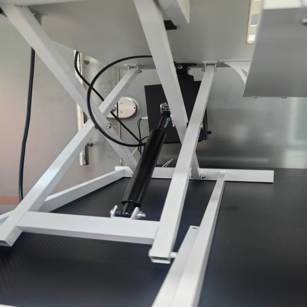 32 Inch Office Desk Converter, Height Adjustable Sit And Stand Lifter, Dual Monitor And Laptop Workstation, Bandwidth Keyboard Stand, White thumbnail 4