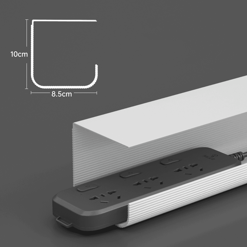Computer Desk Bottom Cable Management Rack Storage Slot thumbnail 3