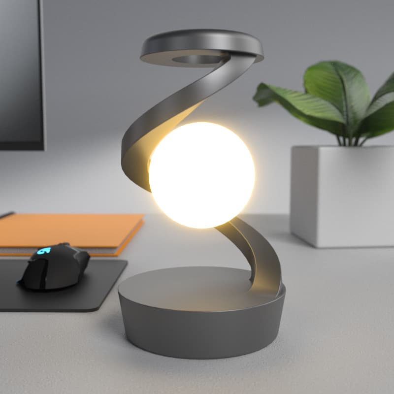 Rotating Moon Desk Lamp With Phone Wireless Charging Sensor Control Table Lamps Decorative Desktop Lamp Small Night Lamp Home Decor thumbnail 8