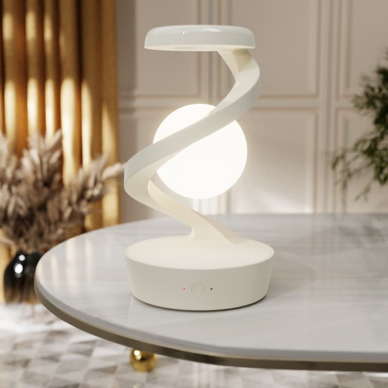 Rotating Moon Desk Lamp With Phone Wireless Charging Sensor Control Table Lamps Decorative Desktop Lamp Small Night Lamp Home Decor thumbnail 4