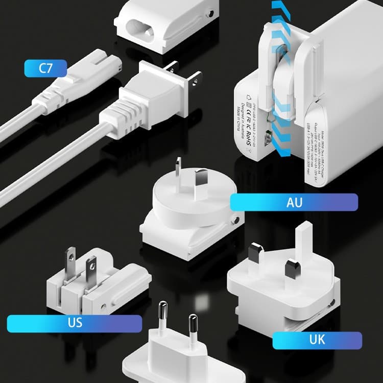 Stylish And Portable Fast Charge Charger With Color Screen Digital Display thumbnail 2
