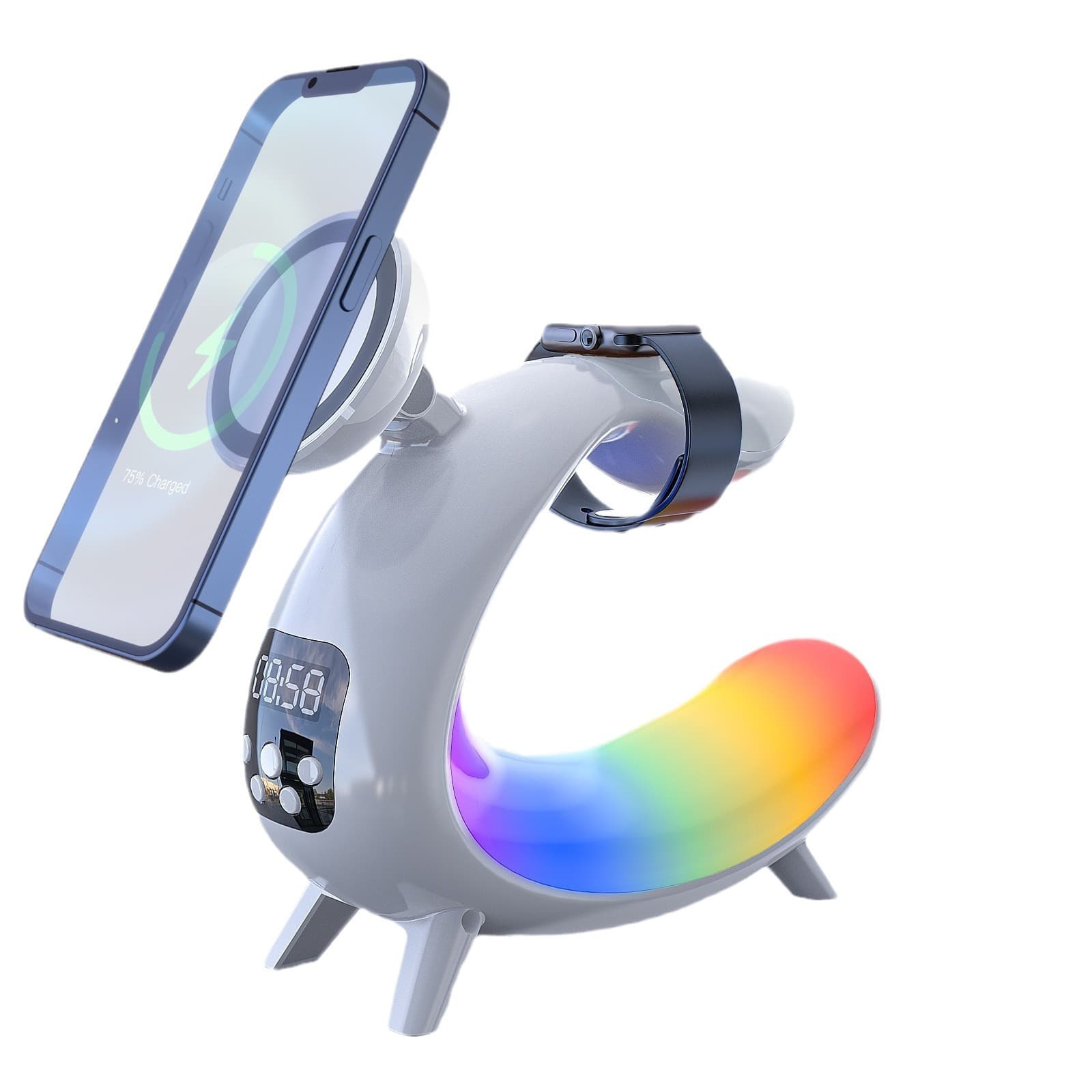 Liuyi Multi-function Wireless Charging Bedside Table Lamp thumbnail 4