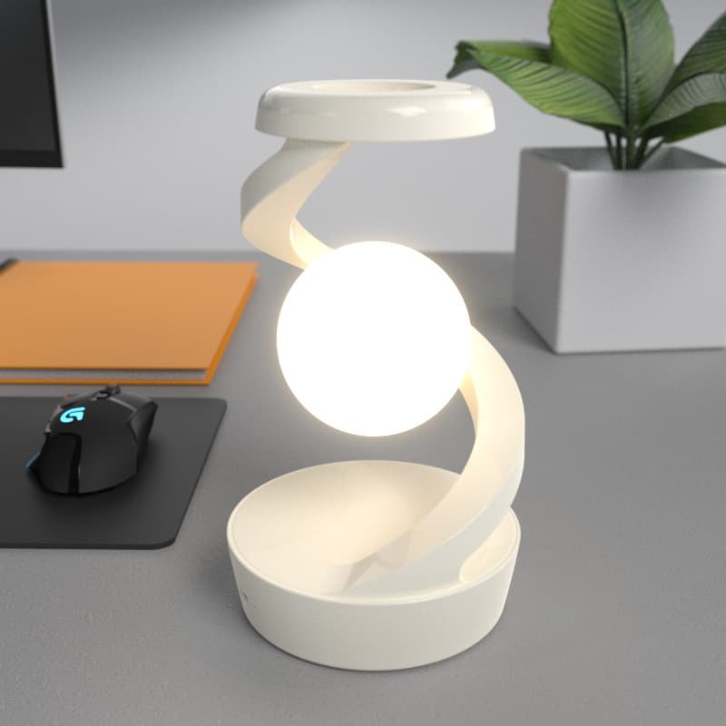 Rotating Moon Desk Lamp With Phone Wireless Charging Sensor Control Table Lamps Decorative Desktop Lamp Small Night Lamp Home Decor thumbnail 9