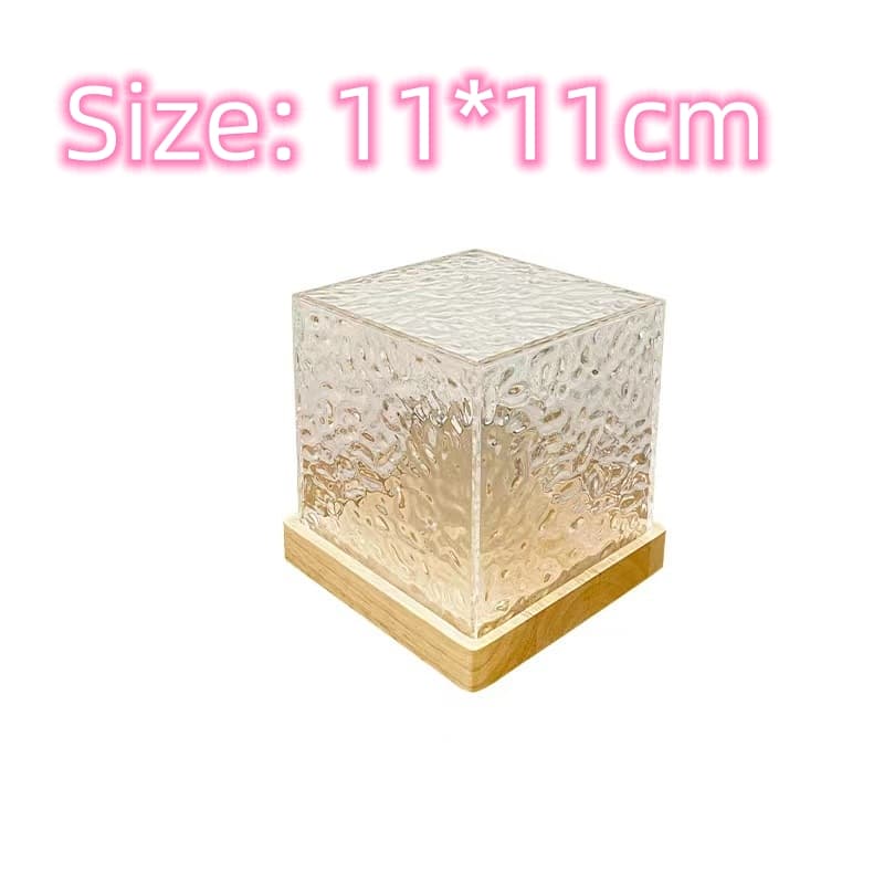 16 Colors LED Water Ripple Ambient Night Light USB Rotating Projection Crystal Table Lamp RGB Dimmable Home Decoration thumbnail 6